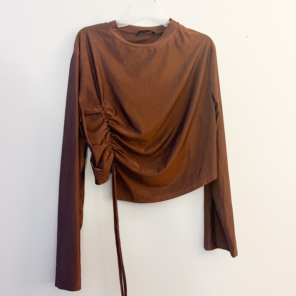 brown long sleeve